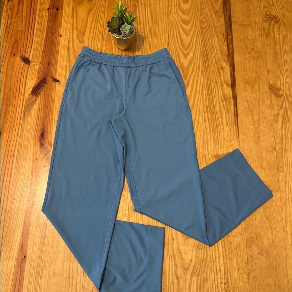 Lululemon Luxtreme Mid-Rise Straight-Leg Trouser Pants XS Teal Green LW5GABS